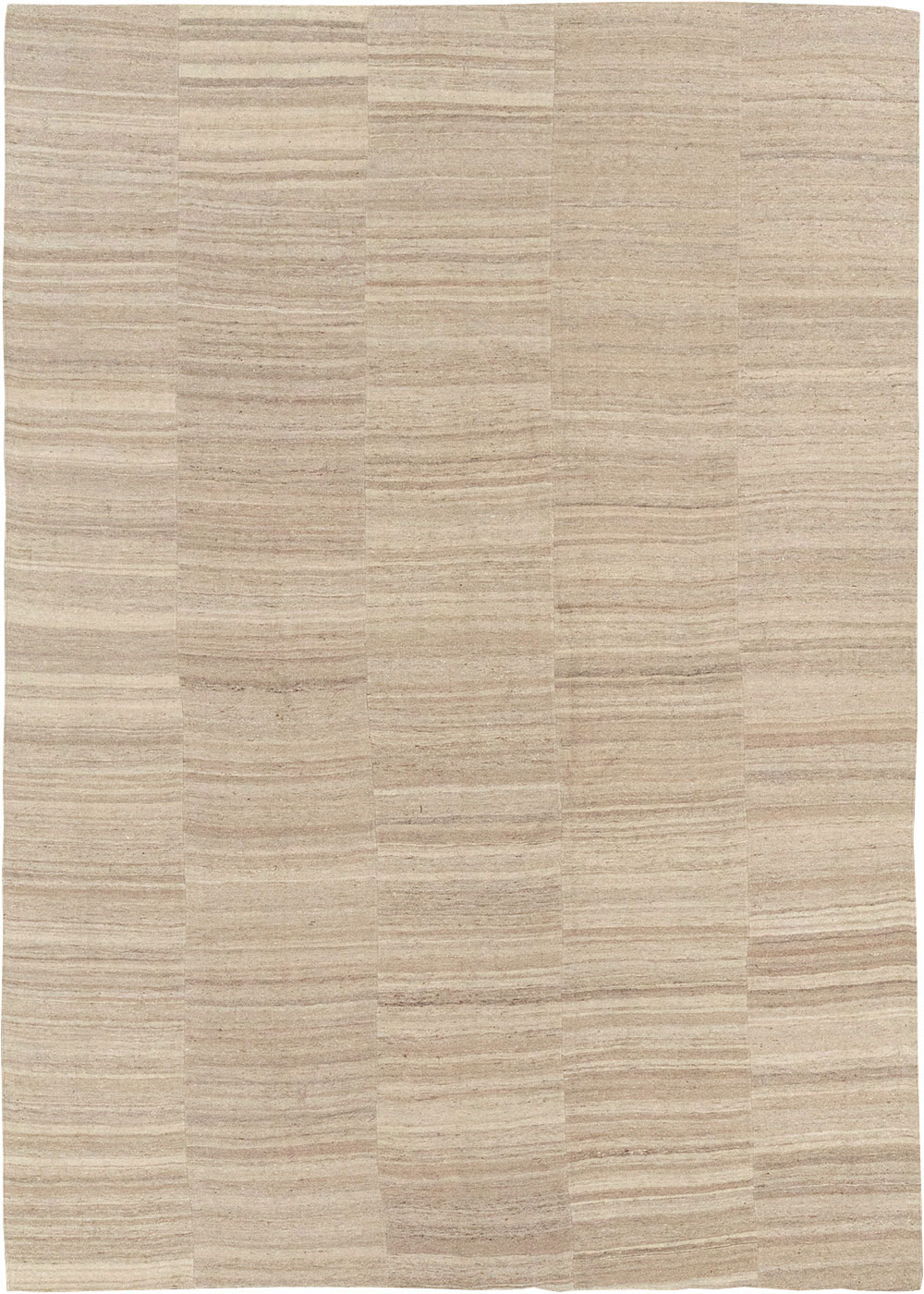 Vintage Turkish Flatweave Kilim Room Size Carpet, No.33079 - Staging