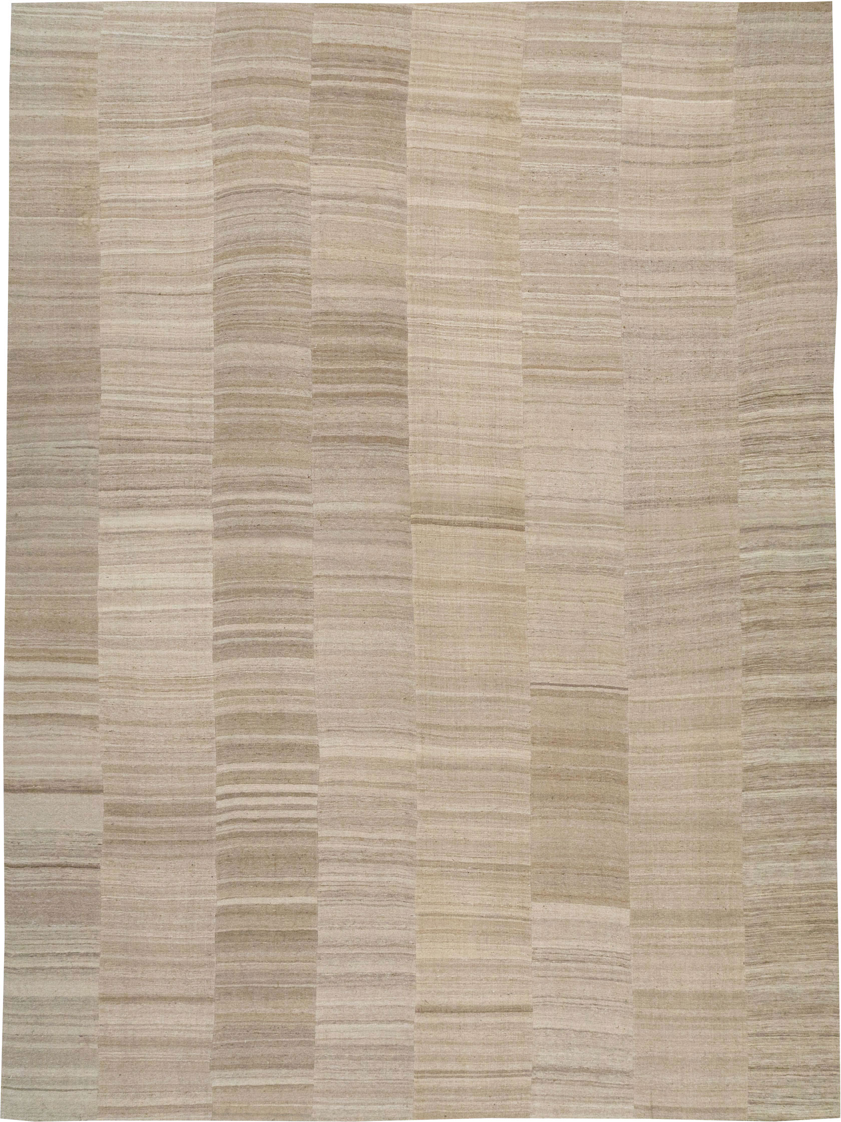 Vintage Turkish Flatweave Kilim Oversize Carpet, No.33086 - Staging