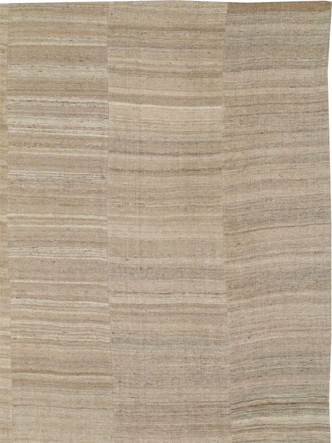 Vintage Turkish Flatweave Kilim Oversize Carpet, No.33086 - Staging