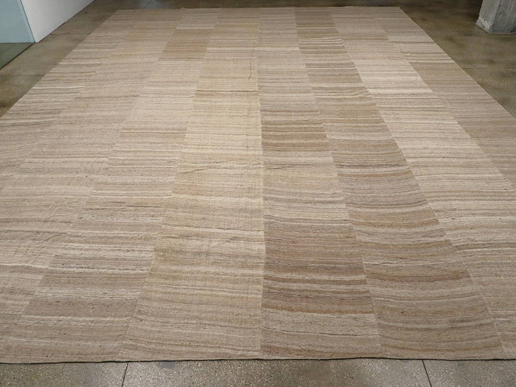 Vintage Turkish Flatweave Kilim Oversize Carpet, No.33086 - Staging