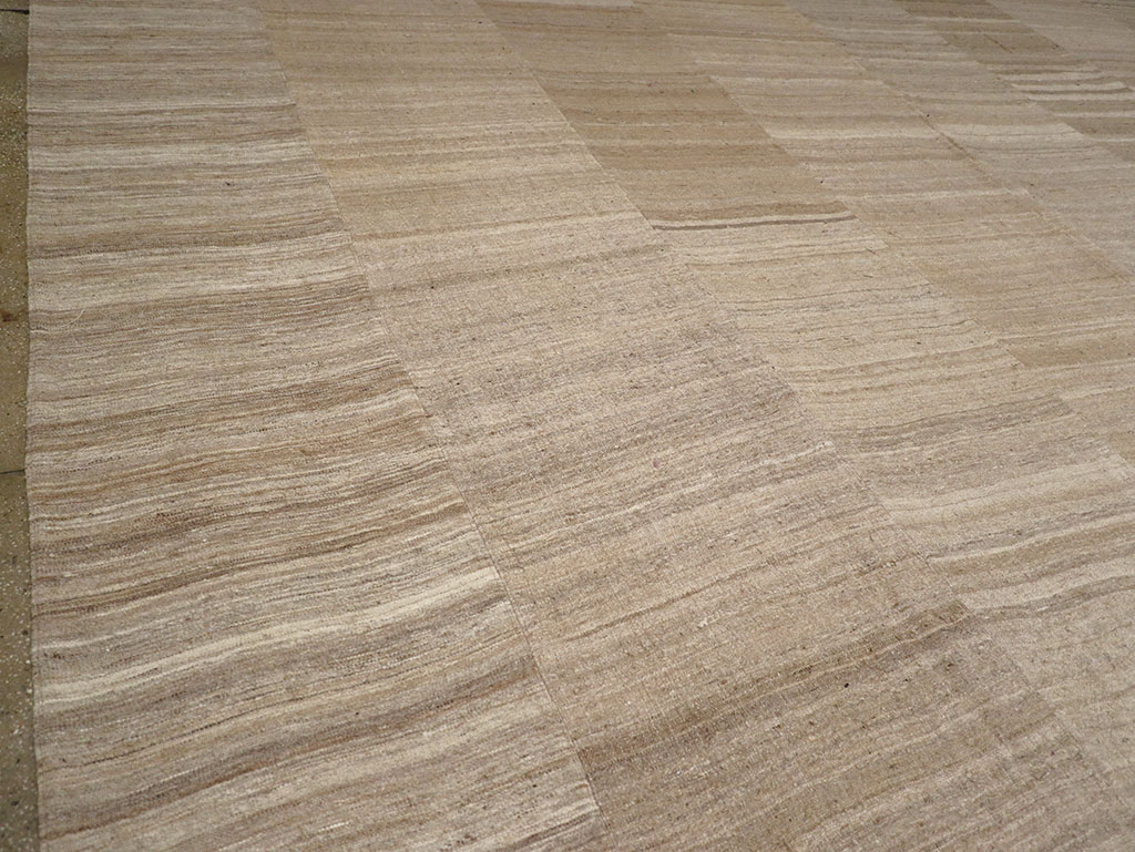 Vintage Turkish Flatweave Kilim Oversize Carpet, No.33086 - Staging