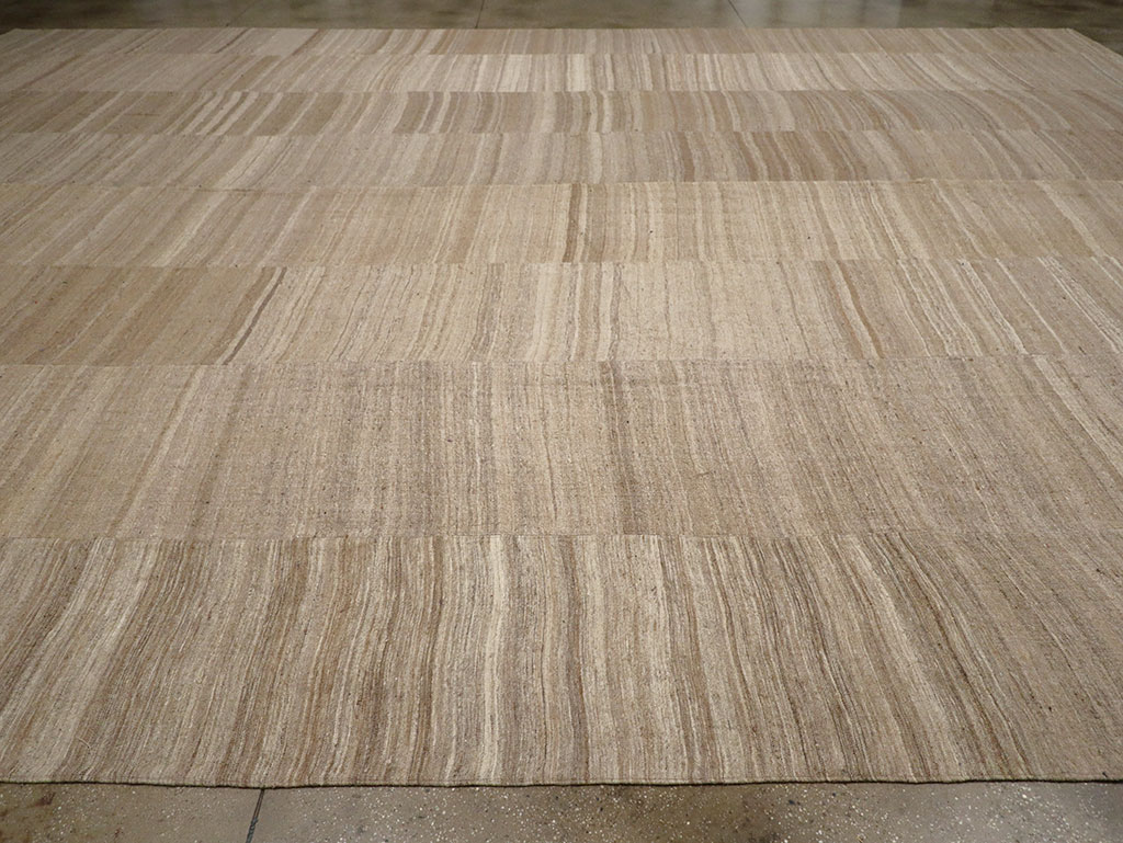 Vintage Turkish Flatweave Kilim Oversize Carpet, No.33086 - Staging