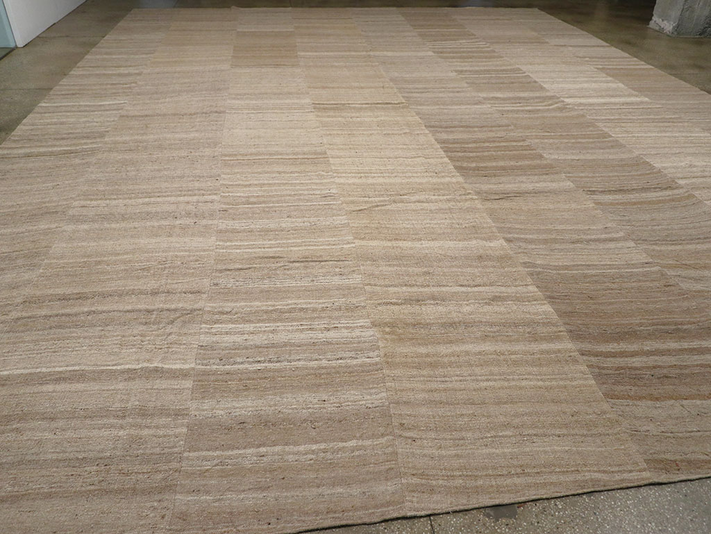 Vintage Turkish Flatweave Kilim Oversize Carpet, No.33086 - Staging