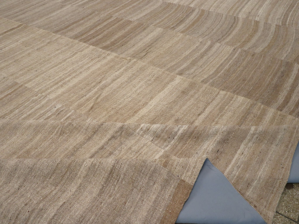 Vintage Turkish Flatweave Kilim Oversize Carpet, No.33086 - Staging