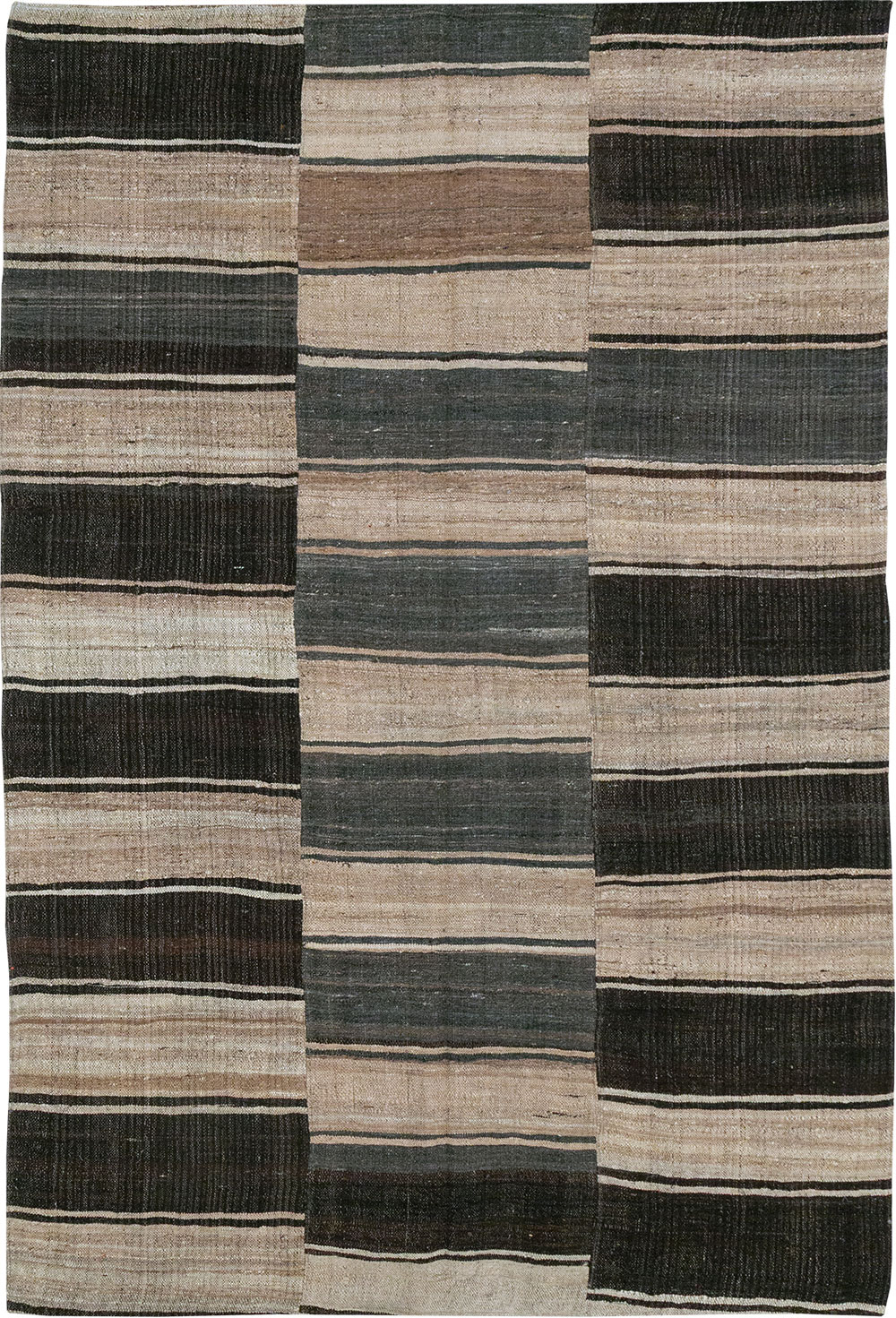 Vintage Turkish Flatweave Kilim Accent Rug, No.33091 - Staging