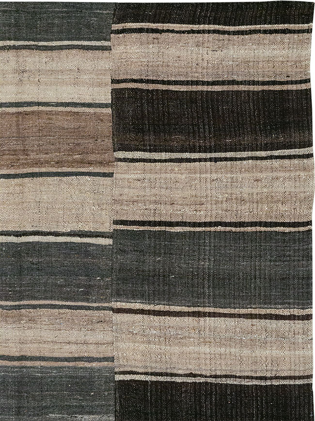 Vintage Turkish Flatweave Kilim Accent Rug, No.33091 - Staging