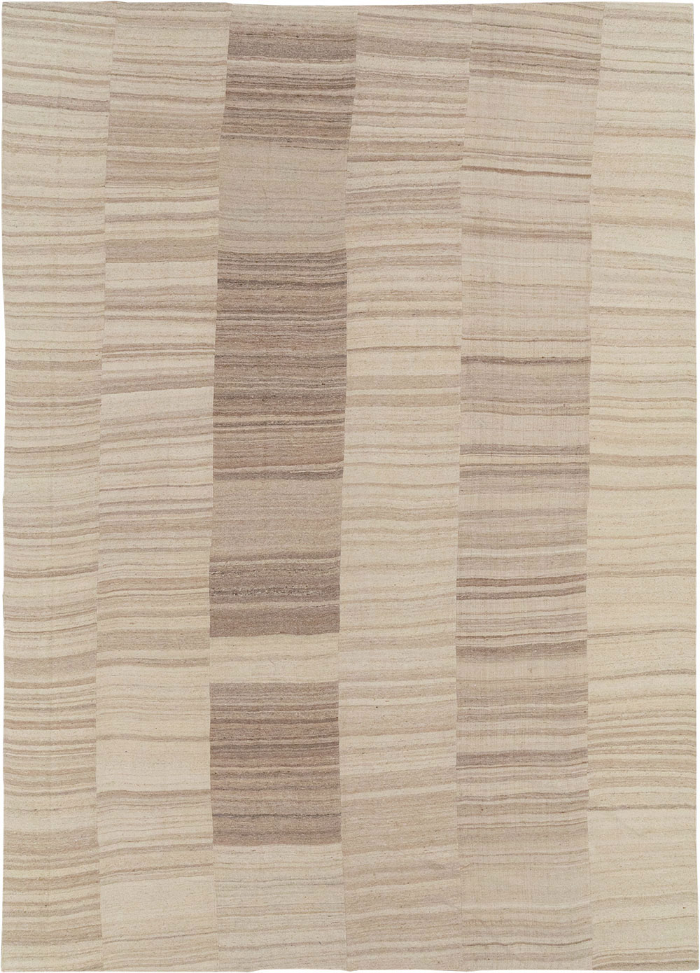 Vintage Turkish Flatweave Kilim Large Room Size Carpet, No.33098 - Staging