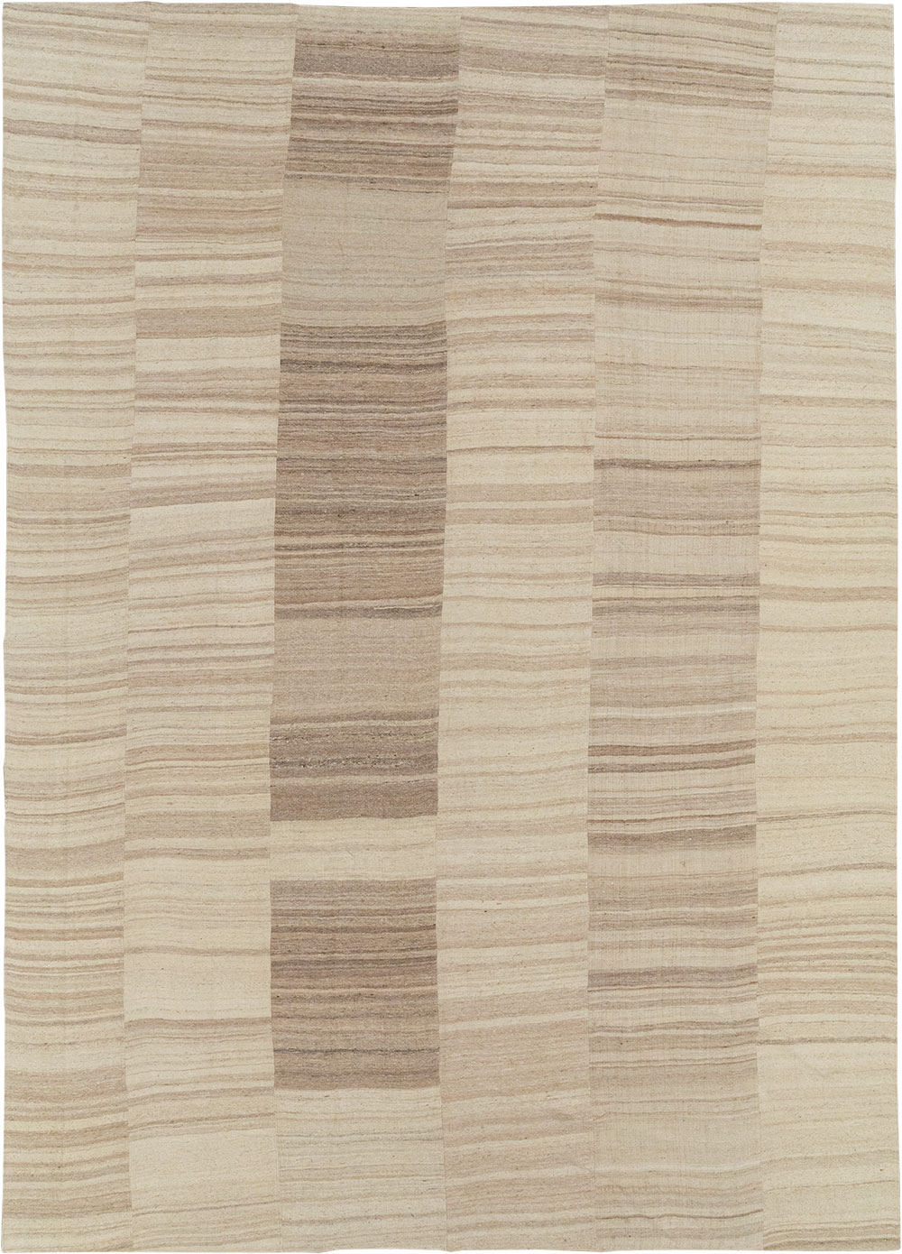 Vintage Turkish Flatweave Kilim Large Room Size Carpet, No.33098 - Staging