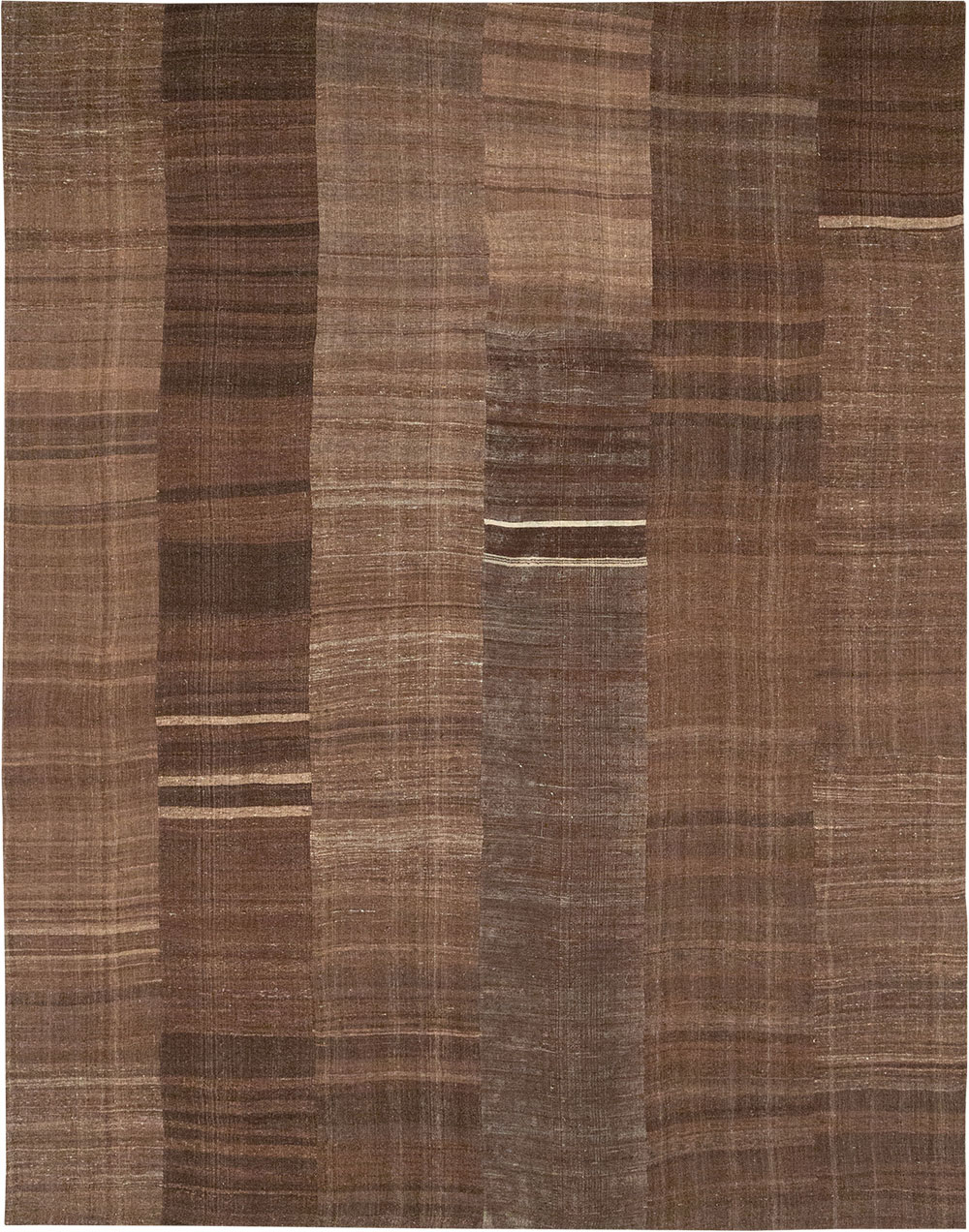 Vintage Turkish Flatweave Kilim Room Size Carpet, No.33100 - Staging