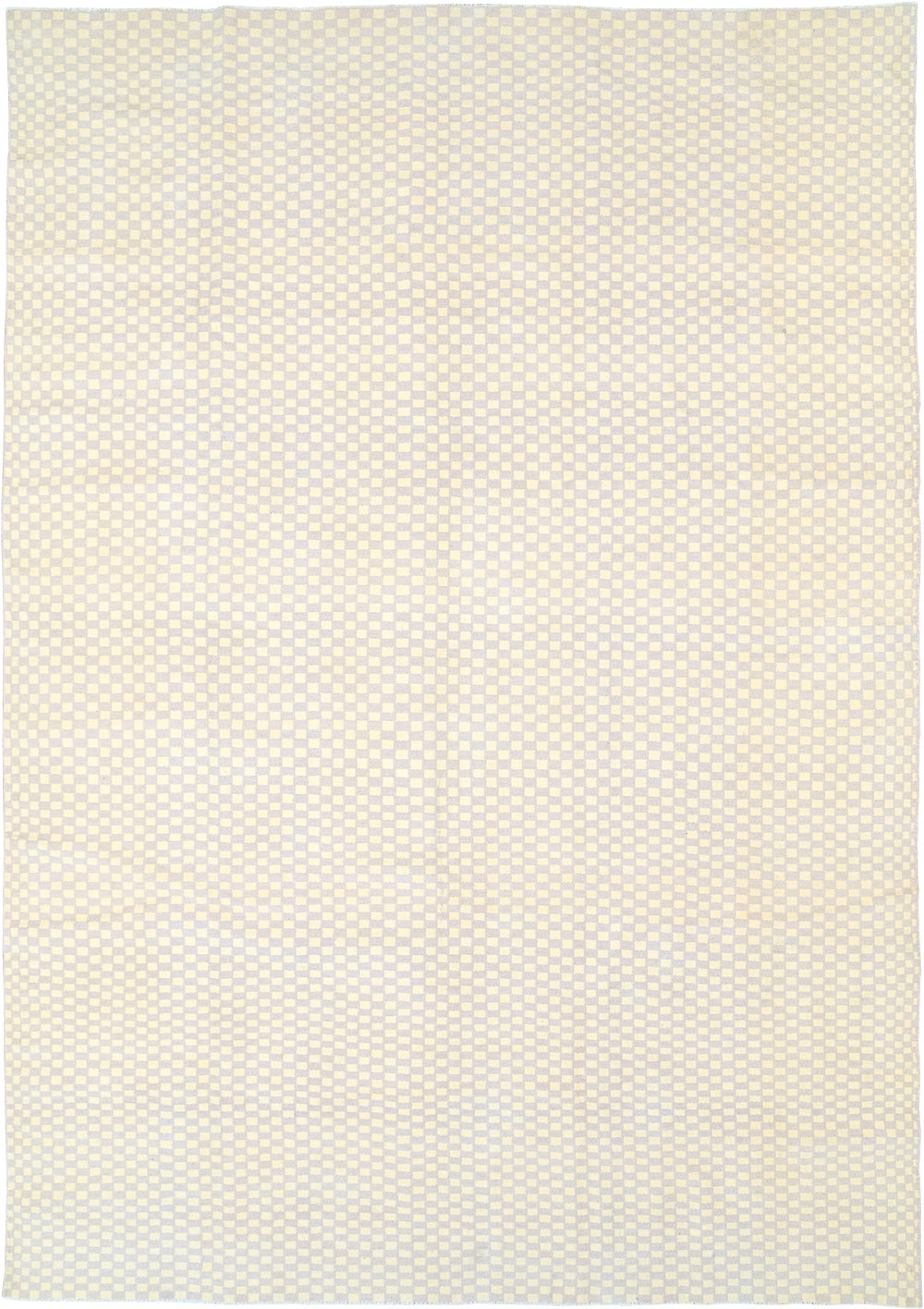 Vintage Turkish Flatweave Kilim Room Size Carpet, No.33112 - Staging