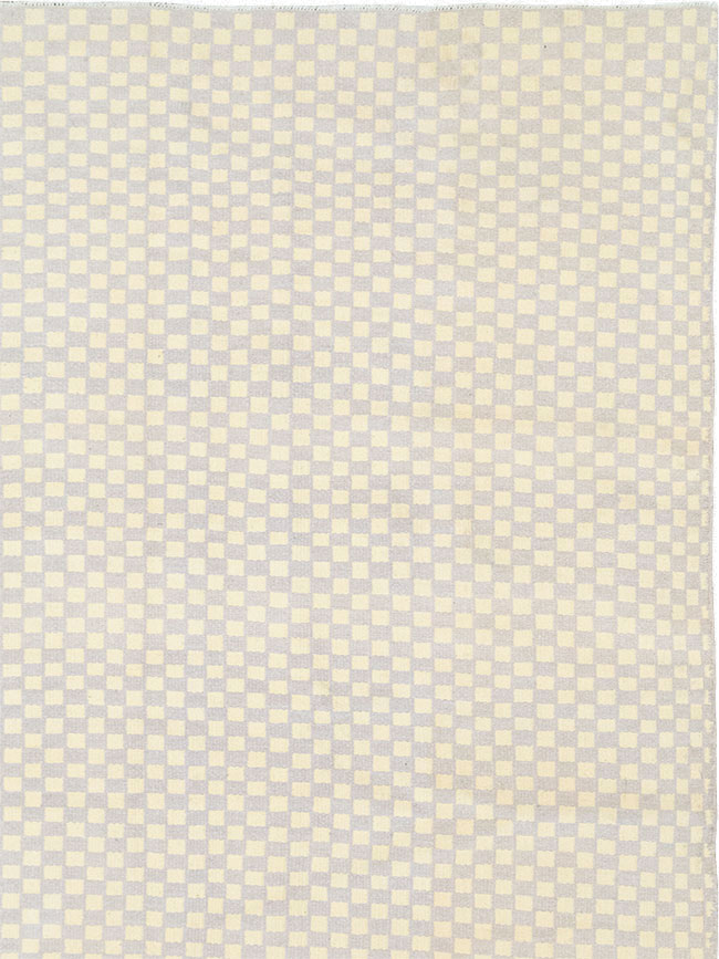 Vintage Turkish Flatweave Kilim Room Size Carpet, No.33112 - Staging