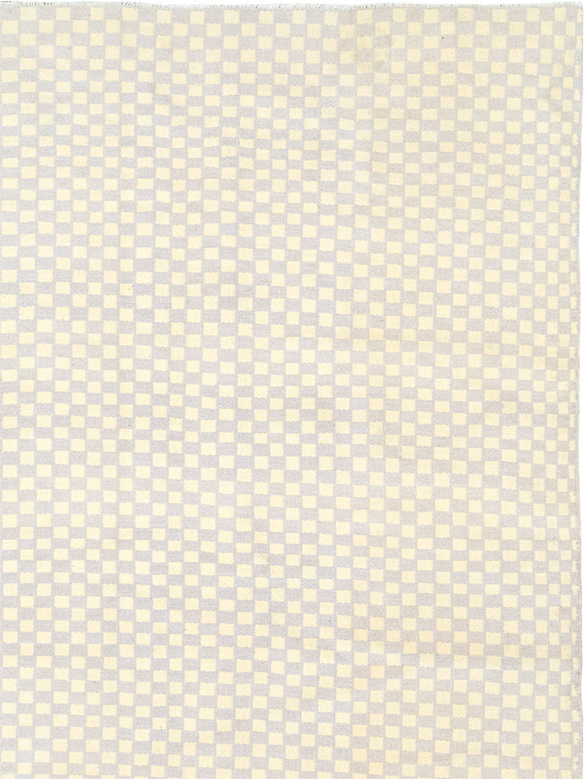 Vintage Turkish Flatweave Kilim Room Size Carpet, No.33112 - Staging