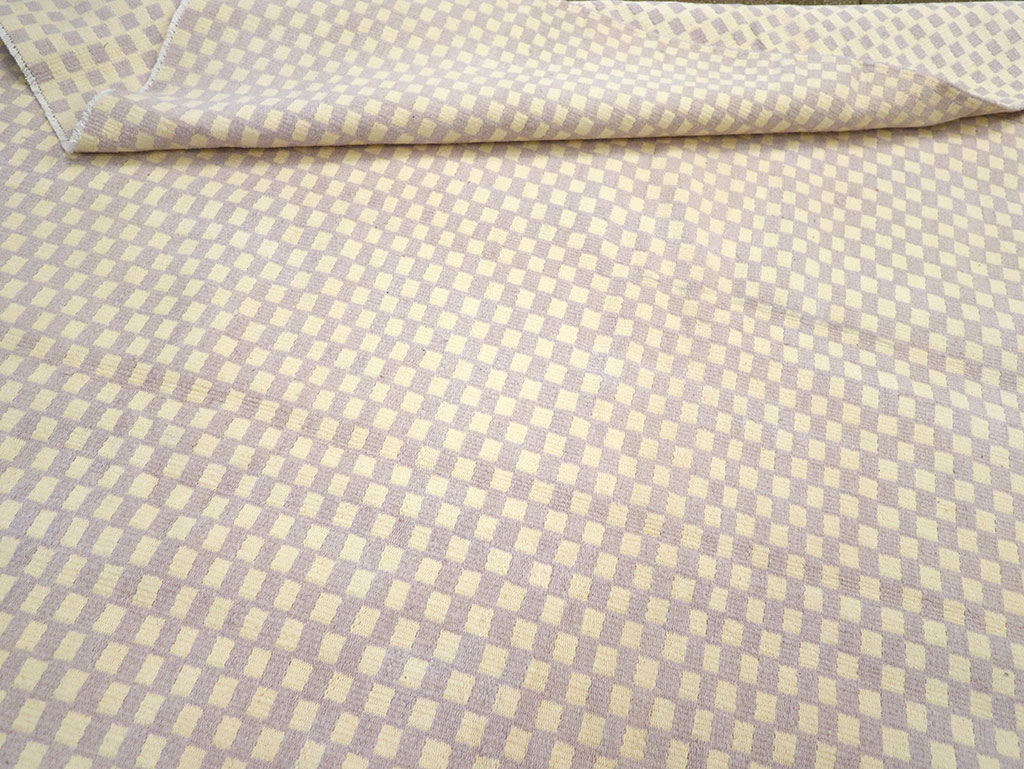 Vintage Turkish Flatweave Kilim Room Size Carpet, No.33112 - Staging