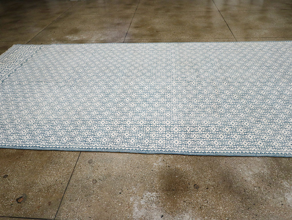 Vintage Turkish Flatweave Kilim Long and Narrow, No.33113 - Staging