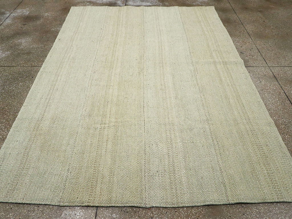 Modern Turkish Flatweave Accent Carpet, No.33115 - Staging