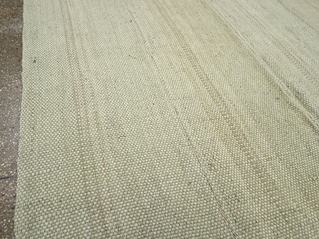 Modern Turkish Flatweave Accent Carpet, No.33115 - Staging