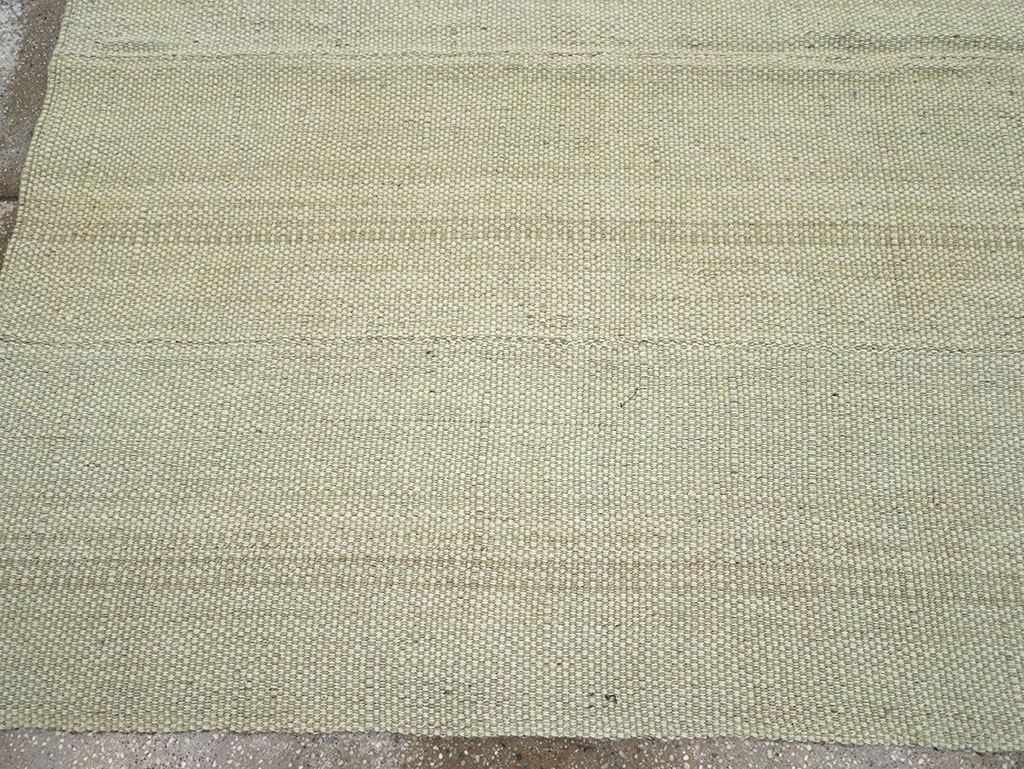 Modern Turkish Flatweave Accent Carpet, No.33115 - Staging