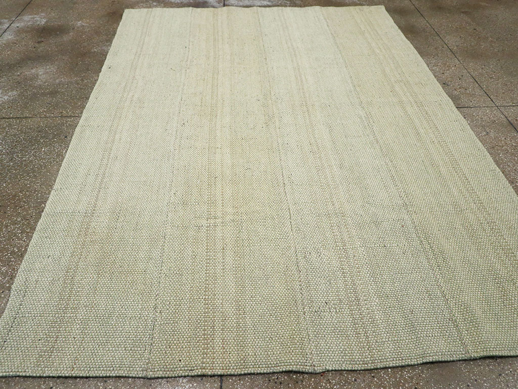 Modern Turkish Flatweave Accent Carpet, No.33115 - Staging