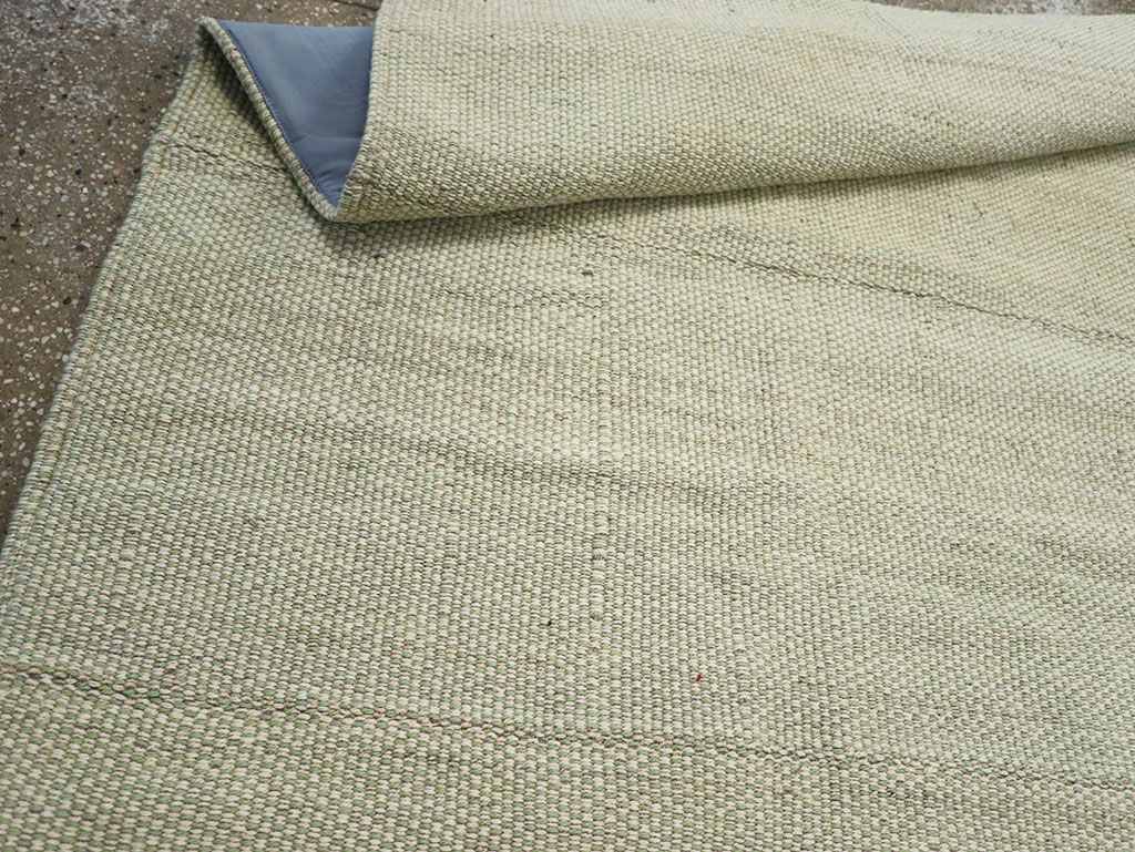 Modern Turkish Flatweave Accent Carpet, No.33115 - Staging