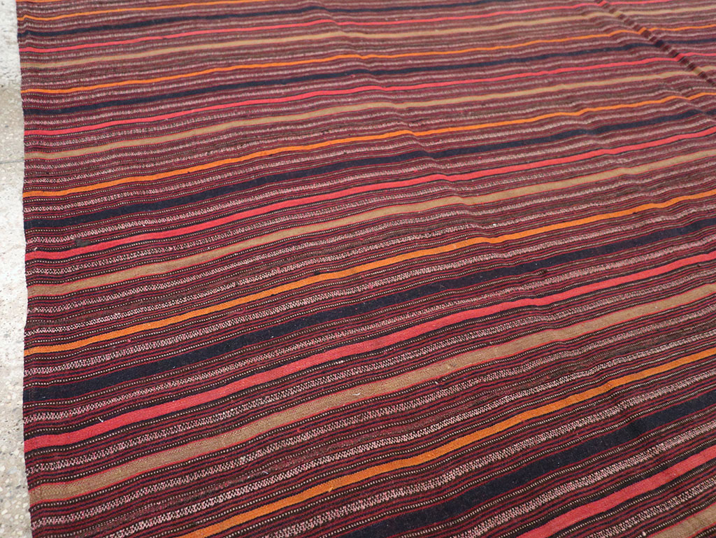 Vintage Turkish Flatweave Kilim Rug, No.33121 - Staging