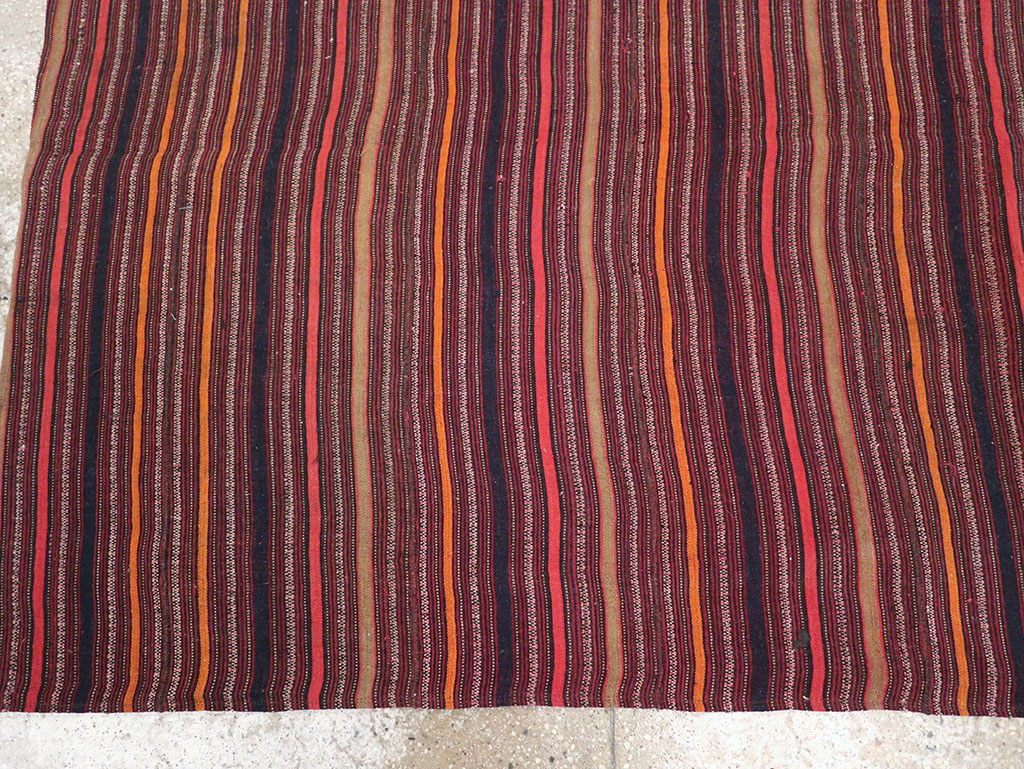 Vintage Turkish Flatweave Kilim Rug, No.33121 - Staging