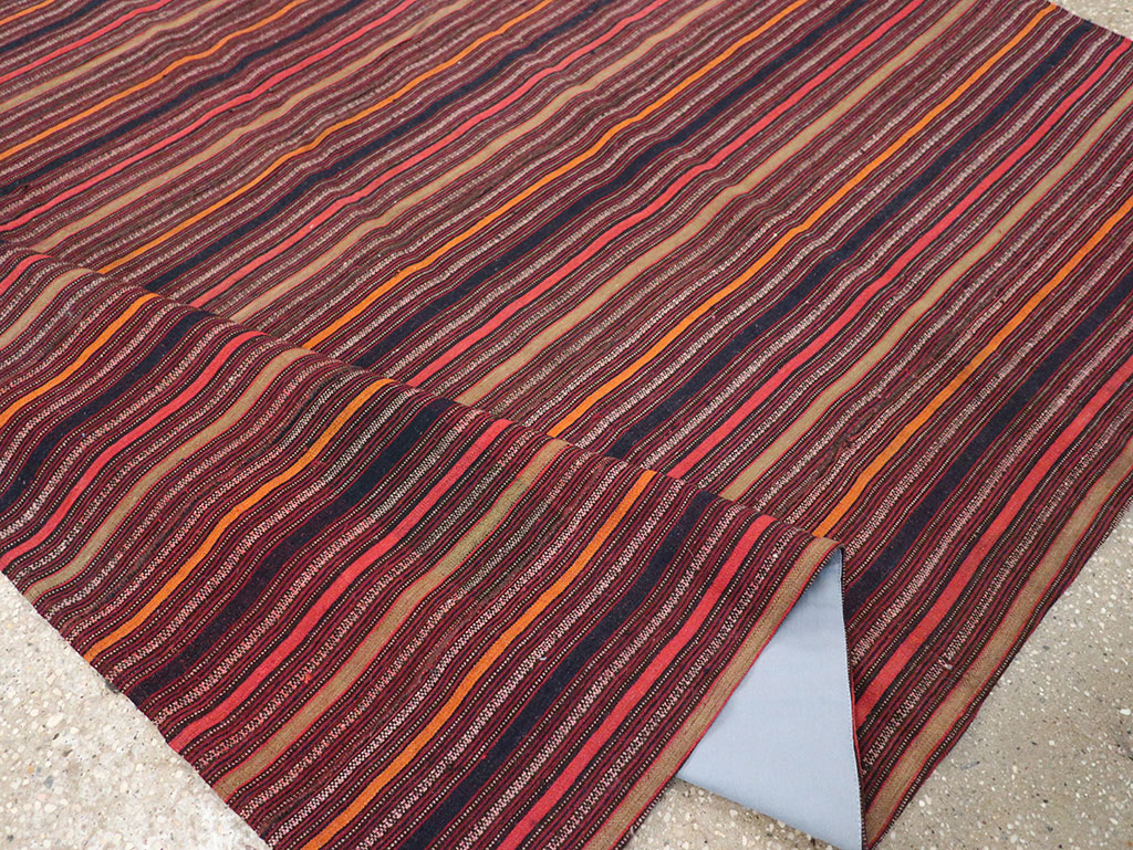 Vintage Turkish Flatweave Kilim Rug, No.33121 - Staging