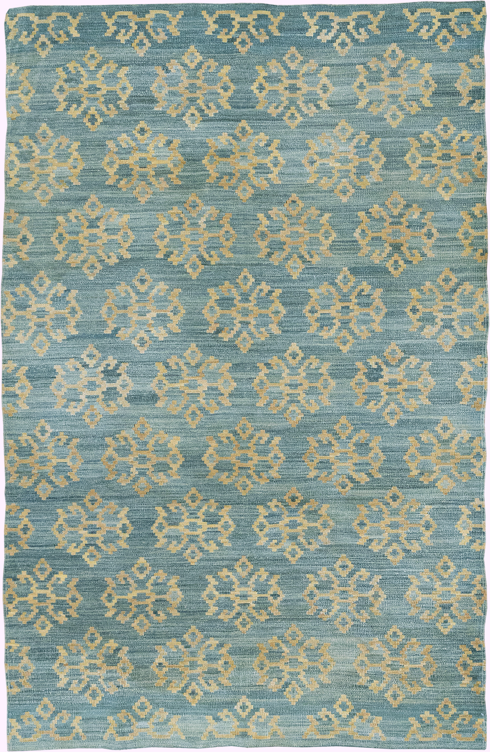Modern Turkish Flatweave Kilim Accent Rug, No.33124 - Staging