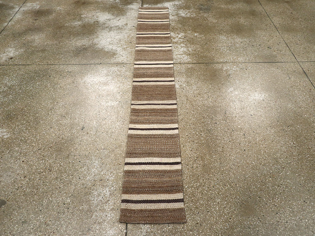 Vintage Turkish Flatweave Kilim Runner, No.33125 - Staging