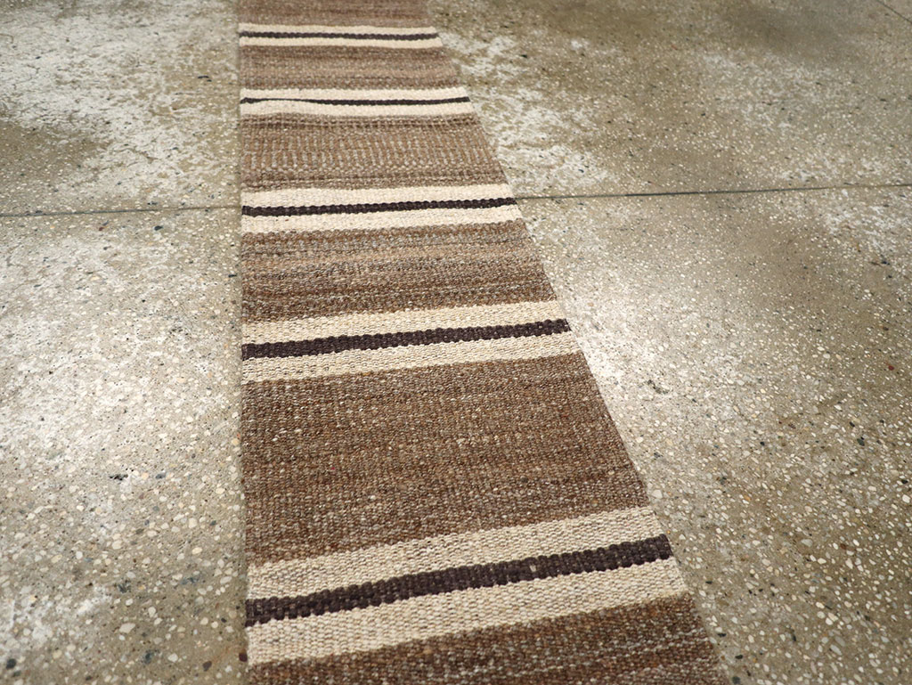 Vintage Turkish Flatweave Kilim Runner, No.33125 - Staging