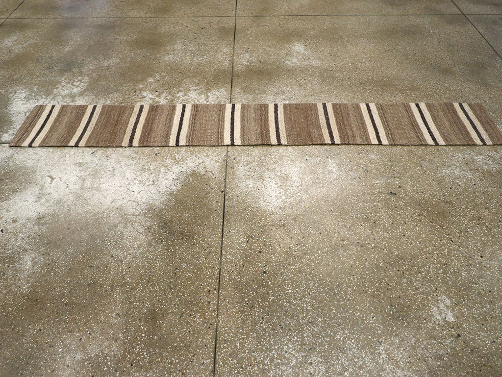 Vintage Turkish Flatweave Kilim Runner, No.33125 - Staging