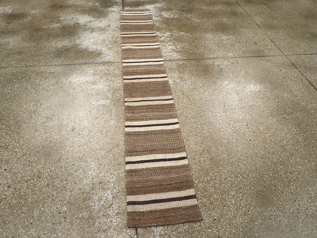 Vintage Turkish Flatweave Kilim Runner, No.33125 - Staging