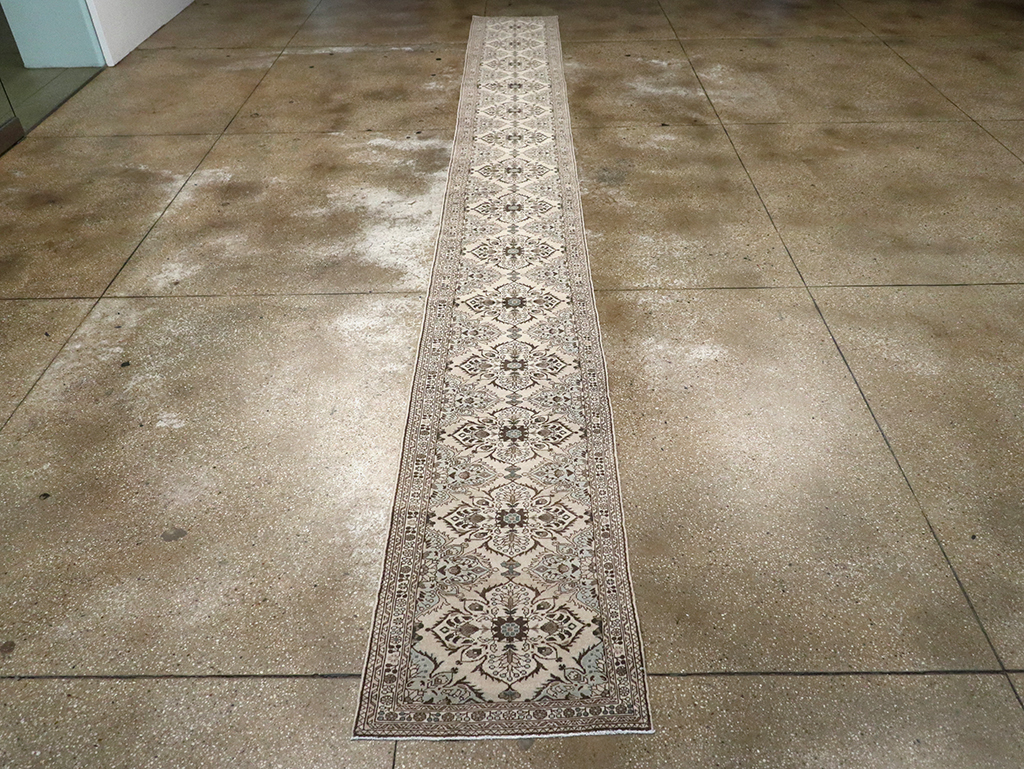 Vintage Persian Malayer Long Runner, No.33136 - Staging
