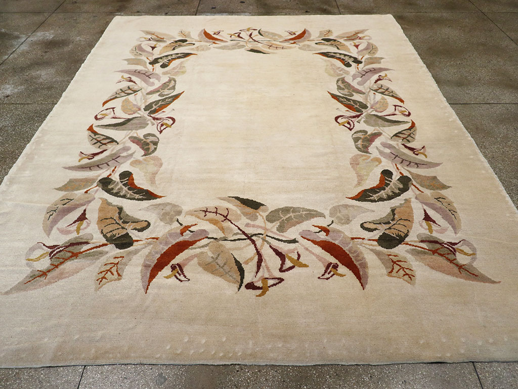 Mid-20th Century Art Deco Carpet By Olga Fisch, No.33138 - Staging