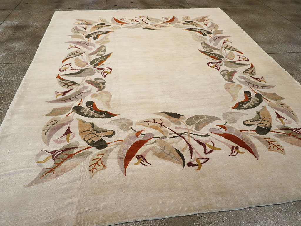 Mid-20th Century Art Deco Carpet By Olga Fisch, No.33138 - Staging