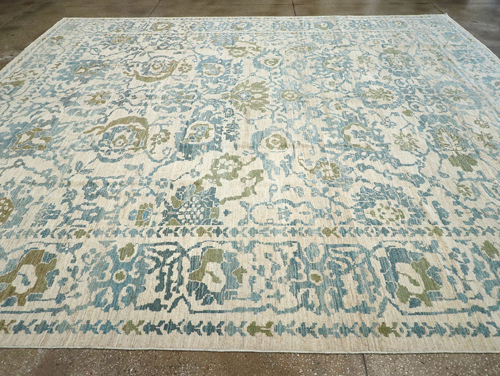 Modern Persian Sultanabad Large Room Size Carpet, No.33139 - Staging