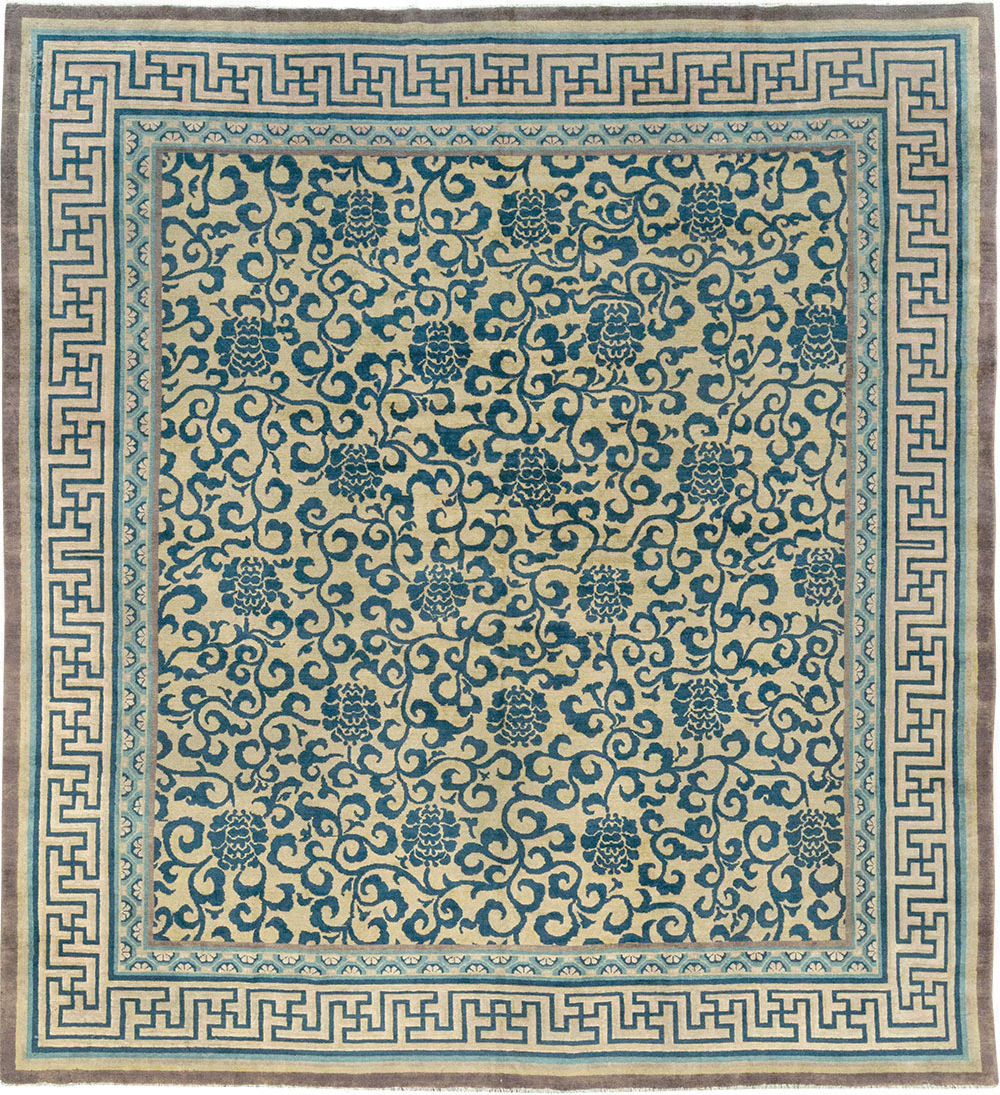Antique Chinese Peking Room Size Carpet, No.33141 - Staging