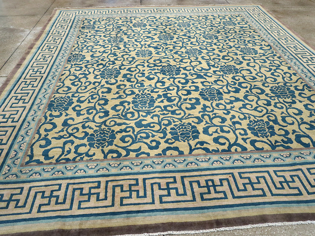 Antique Chinese Peking Room Size Carpet, No.33141 - Staging