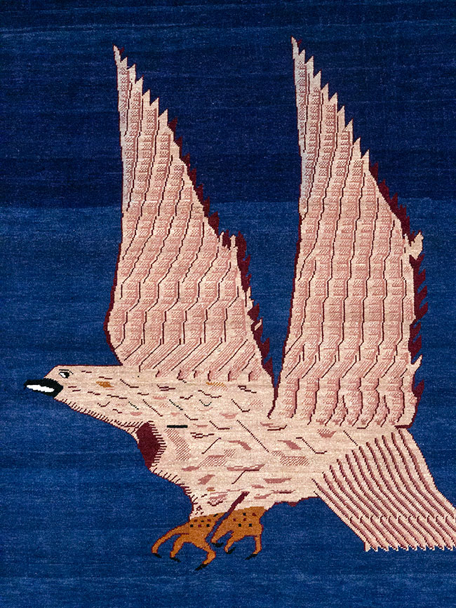 Vintage Turkish Pictorial Room Size Carpet, No.33143 - Staging