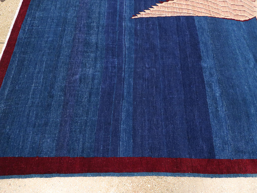 Vintage Turkish Pictorial Room Size Carpet, No.33143 - Staging