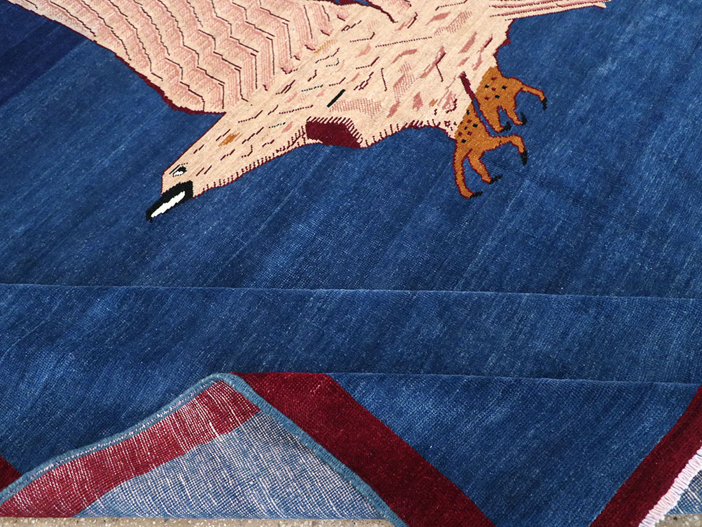 Vintage Turkish Pictorial Room Size Carpet, No.33143 - Staging