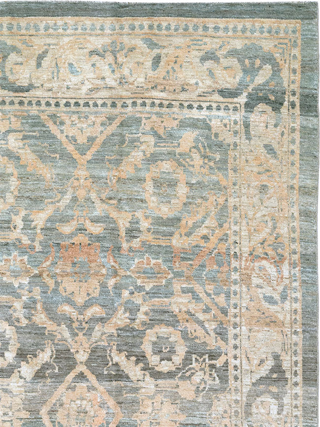 Modern Persian Mahal Room Size Carpet, No.33147 - Staging