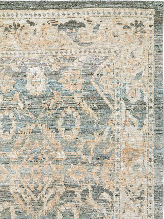 Modern Persian Mahal Room Size Carpet, No.33147 - Staging