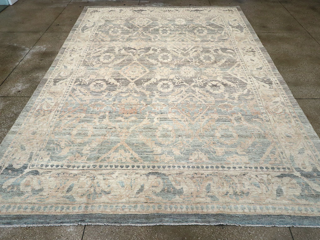 Modern Persian Mahal Room Size Carpet, No.33147 - Staging