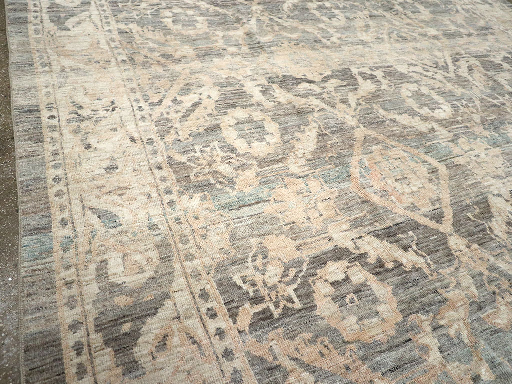 Modern Persian Mahal Room Size Carpet, No.33147 - Staging