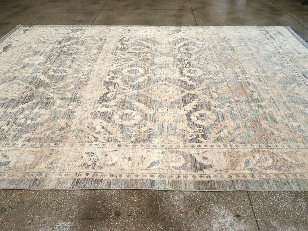 Modern Persian Mahal Room Size Carpet, No.33147 - Staging
