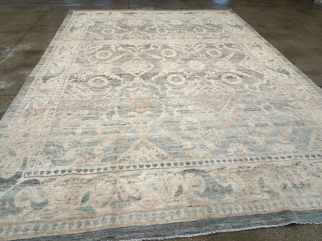 Modern Persian Mahal Room Size Carpet, No.33147 - Staging