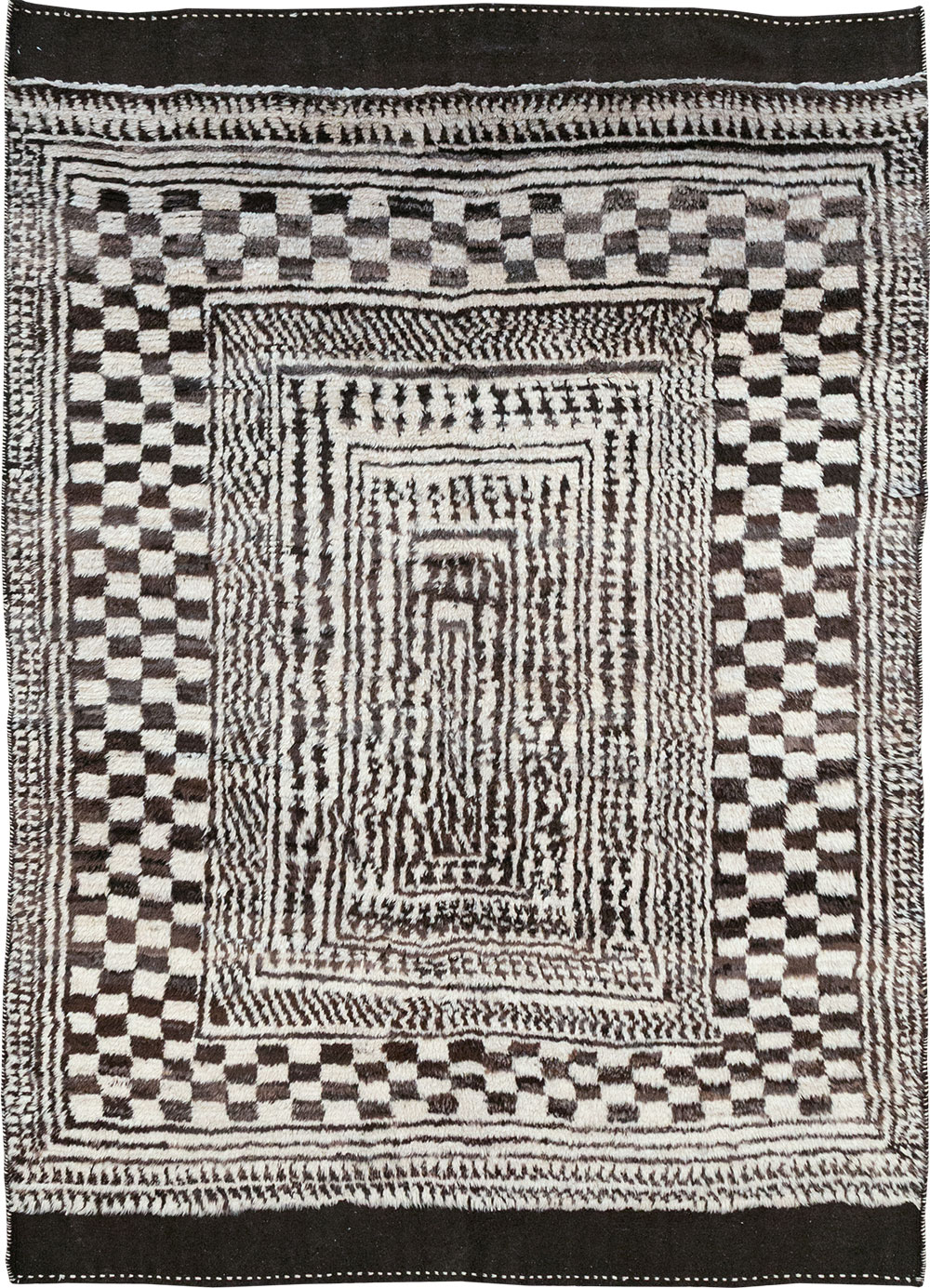Modern Persian Gabbeh Room Size Carpet, No.33159 - Staging