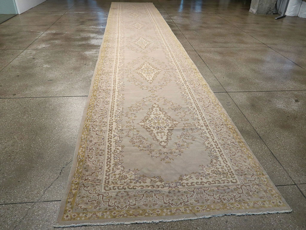 Vintage Turkish Anatolian Long Runner, No.33161 - Staging