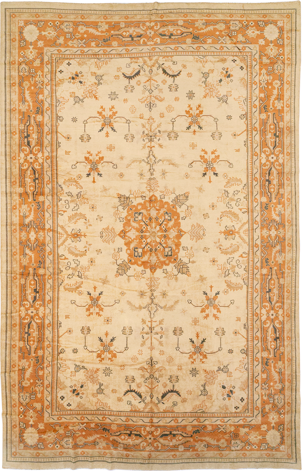 Vintage Turkish Anatolian Large Carpet, No.33162 - Staging
