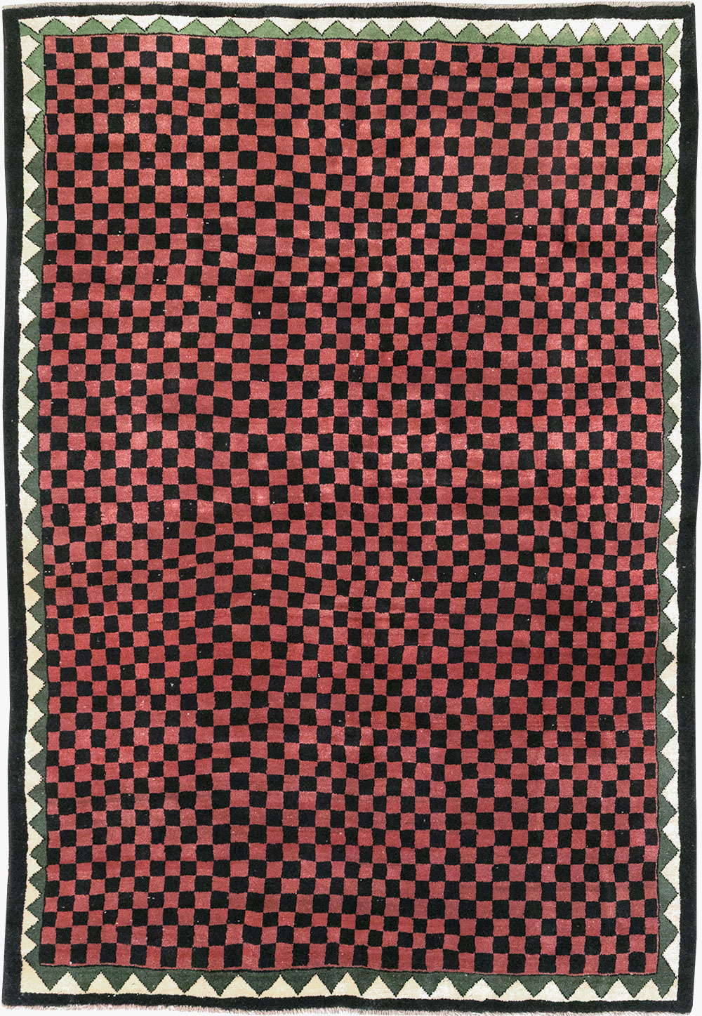 Modern Indian Gabbeh Accent Carpet, No.33163 - Staging